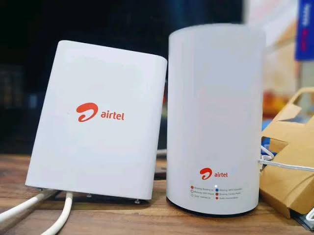 Airtel AirFiber device — high-speed wireless broadband setup